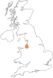 map showing location of Great Altcar, Lancashire