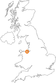 map showing location of Greenfield, Flintshire