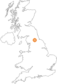 map showing location of Greta Bridge, County Durham