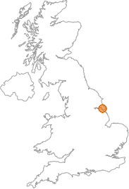 map showing location of Halsham, E Riding of Yorkshire