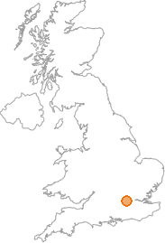 map showing location of Harmondsworth, Greater London