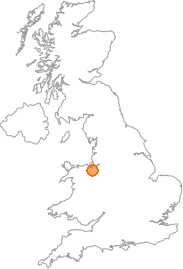 map showing location of Hawarden, Flintshire
