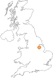 map showing location of Heapham, Lincolnshire