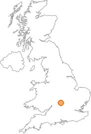 map showing location of Hempton, Oxfordshire