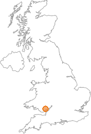 map showing location of Henllys, Torfaen