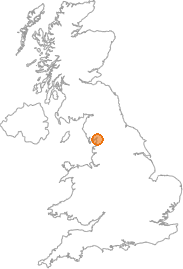 map showing location of Heversham, Cumbria