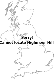 map showing location of Highmoor Hill, Monmouthshire