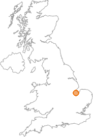 map showing location of Holbeach Clough, Lincolnshire