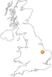 map showing location of Holbeach Hurn, Lincolnshire