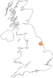 map showing location of Holme on the Wolds, E Riding of Yorkshire