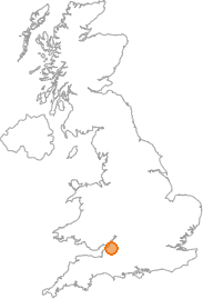 map showing location of Horfield, Bristol