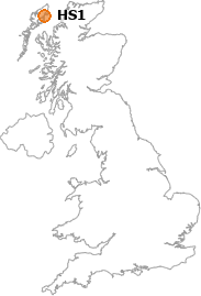 map showing location of HS1