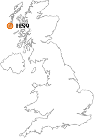 map showing location of HS9