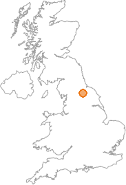 map showing location of Hutton Bonville, North Yorkshire