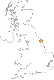 map showing location of Hutton Buscel, North Yorkshire