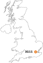 map showing location of IG11