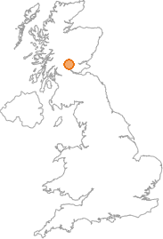 map showing location of Invergeldie, Perth and Kinross