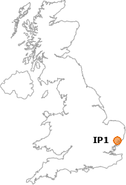 map showing location of IP1