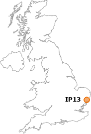 map showing location of IP13