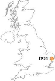 map showing location of IP21