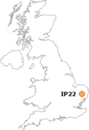 map showing location of IP22