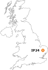 map showing location of IP24