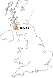 map showing location of KA27