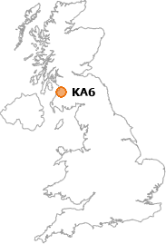 map showing location of KA6