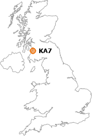 map showing location of KA7