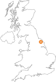 map showing location of Keldy Castle, North Yorkshire