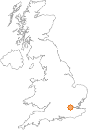map showing location of Kensington, Greater London