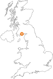 map showing location of Knocklearn, Dumfries and Galloway