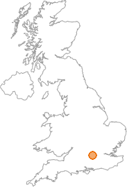 map showing location of Knowl Hill, Berkshire