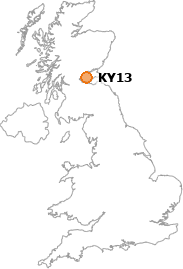 map showing location of KY13