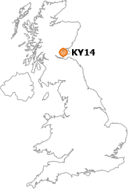 map showing location of KY14