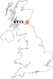 map showing location of KY15