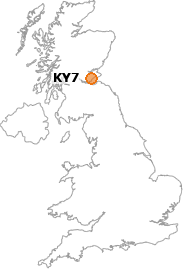 map showing location of KY7