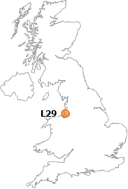 map showing location of L29