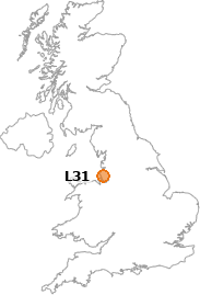 map showing location of L31