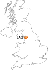 map showing location of LA2