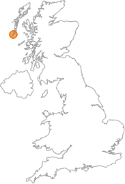 map showing location of Leideag, Western Isles