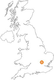 map showing location of Limbury, Luton