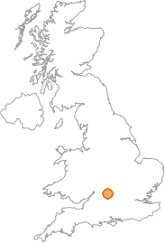 map showing location of Little Barrington, Gloucestershire