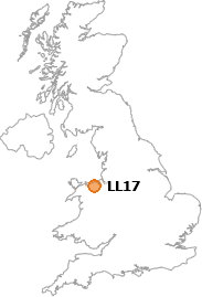 map showing location of LL17