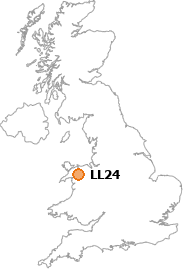 map showing location of LL24