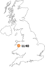map showing location of LL40