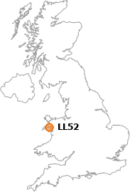map showing location of LL52