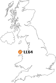 map showing location of LL64