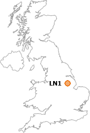 map showing location of LN1