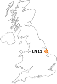 map showing location of LN11